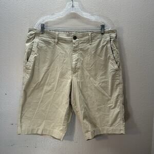 American Eagle Shorts Mens 38 Khaki Tan Longer Length Chino Next Level Flex